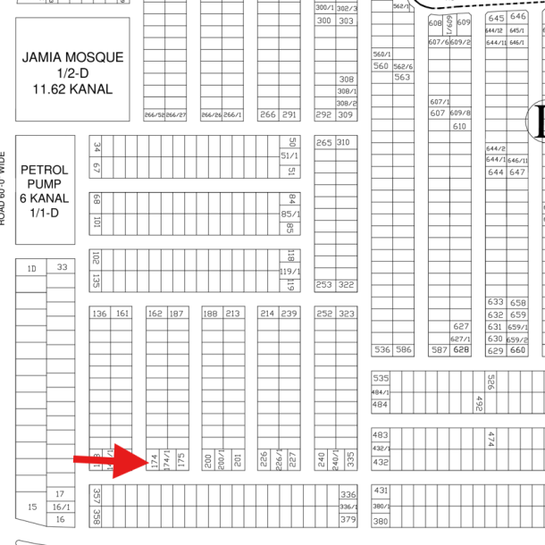 5 Marla Corner Plot (D_174) Demand 1.35 Crore On 40 Feet Wide Road Near To Jamia Masjid and Petrol Pump Is Available For Sale In DHA Lahore Phase 9 Town Sector D-1