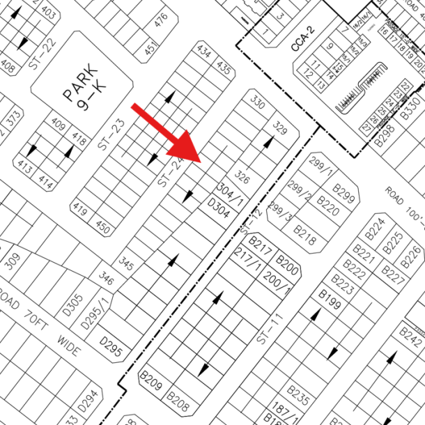 14 Marla Prime Location Plot (D-336) Demand 4.15 Crore Close To Park And Commercial Area On 50 Feet Road Is Available For Sale In DHA Lahore Phase 5 Block D-1