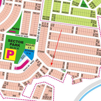 1 Kanal Plot in DHA Phase 9 Prism — Best Price Negotiable