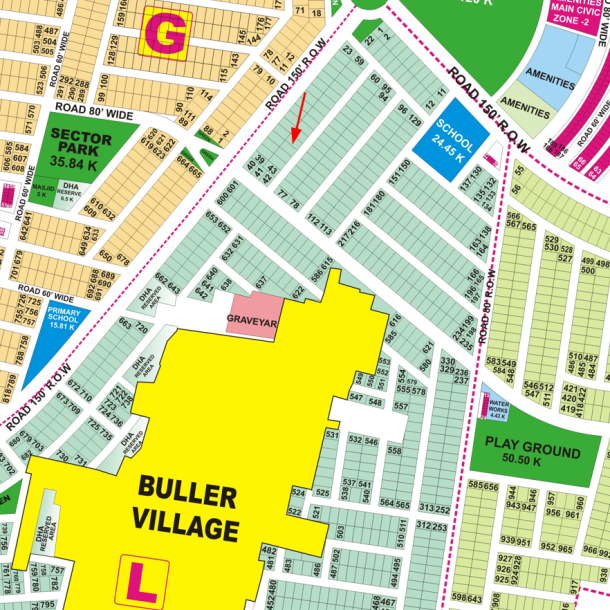 1 Kanal Plot Sale DHA Phase 9 Prism — With Wide Road Access-1