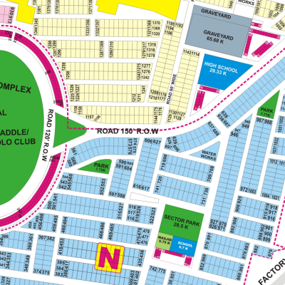 Corner Plot With 150 ft Wide Road Access 1 Kanal Plot Sale DHA Phase 9 Prism Lahore