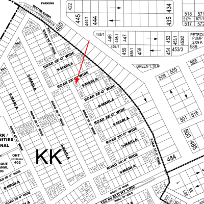 Ideal 9 Marla Residential Plot for Sale in DHA Phase 4 Block KK Lahore