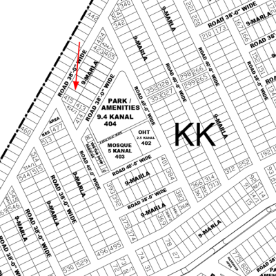 9 Marla Prime Plot in DHA Phase 4 Block KK – Perfect for Your Next Home