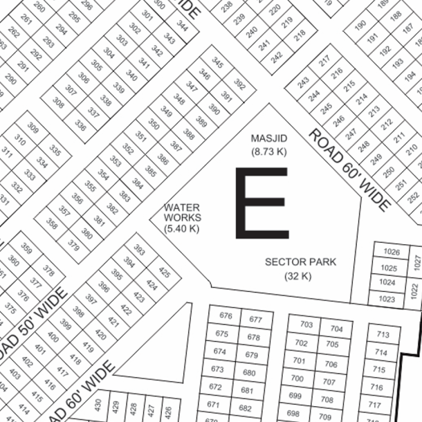 1 Kanal Residential Plot For Sale E - 277 Demand 230 Lac In DHA Phase 9 Prism-1