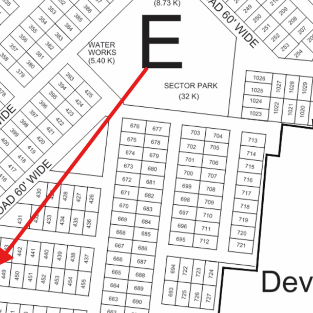 1 Kanal Residential Plot For Sale E - 448 Demand 250 Lac In DHA Phase 9 Prism-1