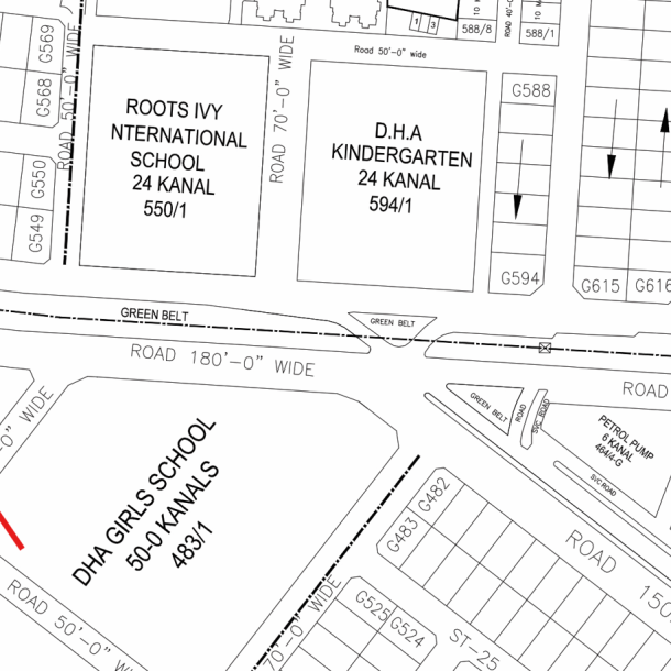 1 Kanal Residential Plot For Sale G-541 Demand 415 Lac In DHA Phase 5-1