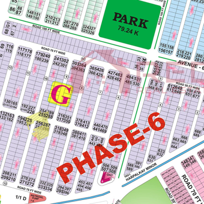 G-686 Plot For sale in DHA Phase 6 Lahore Pakistan