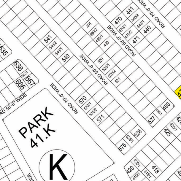 25 Marla Corner Residential Plot For Sale K-479 Demand 950 In DHA Phase 6-1