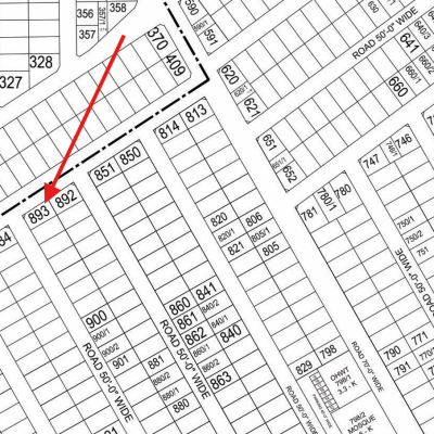 1 Kanal Corner Residential Plot For Sale K-893 In DHA Phase 9 Prism