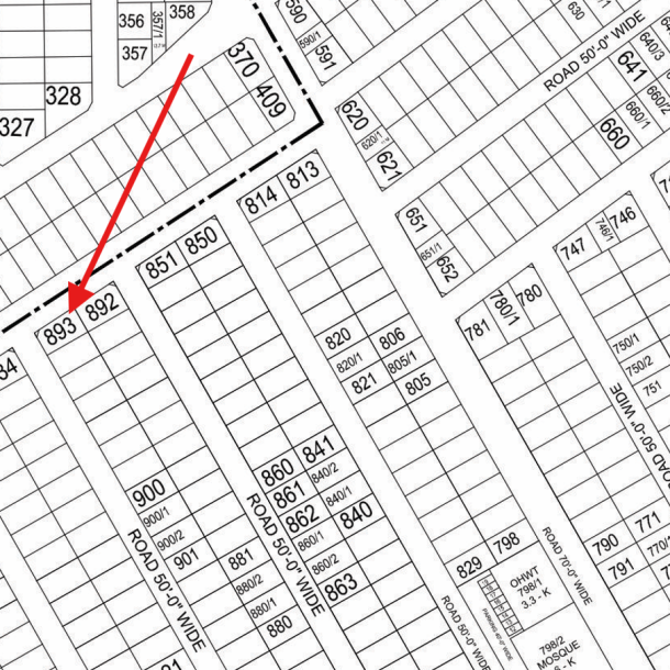 1 Kanal Corner Residential Plot For Sale K-893 In DHA Phase 9 Prism-1