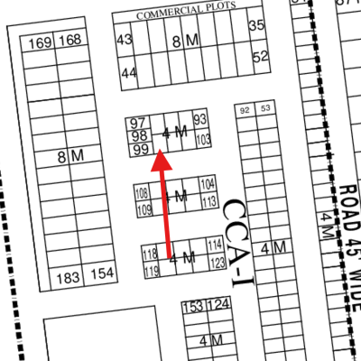 CCA1- 100 Cheapest Price 4 Marla Commercial Plot Available For Sale In DHA Lahore Phase8 Block CCA1