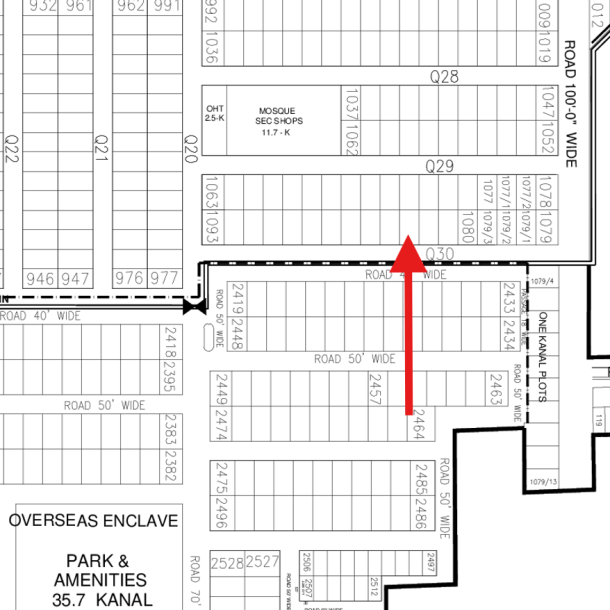 Q- 1083 Best Location 1 Kanal Plot Available For Sale In DHA Lahore Phase 7-1