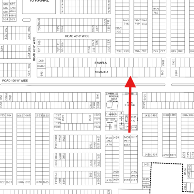 On 100 Feet Road 10 Marla Plot Available For Sale In DHA Lahore Phase 9 Town