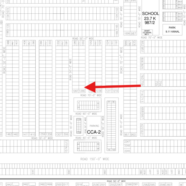Reasonable Price 1 Kanal Top Location Plot Available For Sale In DHA Lahore Phase 7 Block Y-1