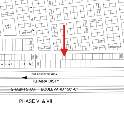 Excellent Location Best Sector 1 Kanal Pair Plots Available For Sale In DHA Lahore Phase 8 Block T
