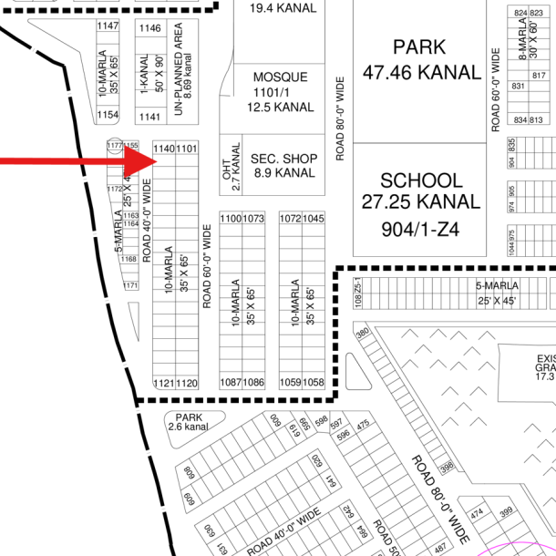 DHA Phase 8 Block Z4 Top Location 10 Marla Plot Available For Sale-1