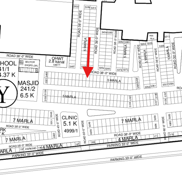 Low Price 5 Marla Plot Available For Sale In DHA Lahore Phase 7-1