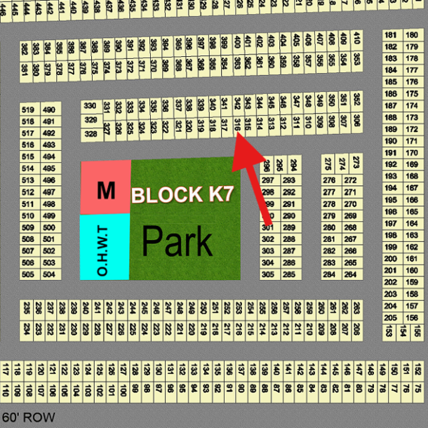 Facing Park 5 Marla Plot Available For Sale In DHA Gujranwala-1
