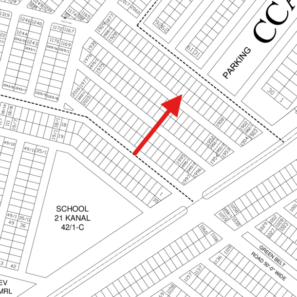 On 40 Feet Road Top Location 5 Marla Plot Available For Sale In DHA Lahore Phase 9 Town-1