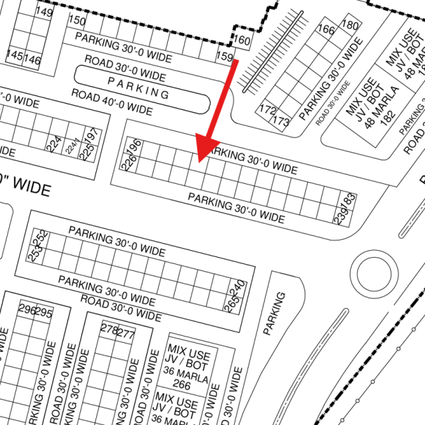 Top Location 4 Marla Commercial Plot Available For Sale In DHA Lahore Phase 9 Town Block E-1