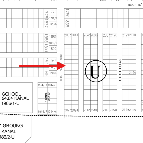 1 Kanal Best Price Plot Available For Sale In DHA Lahore Phase 7 Block U-1