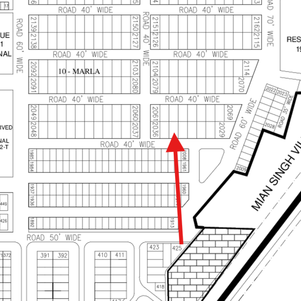 Best Location 10 Marla Residential Plot Available For Sale In DHA Lahore Phase 7-1
