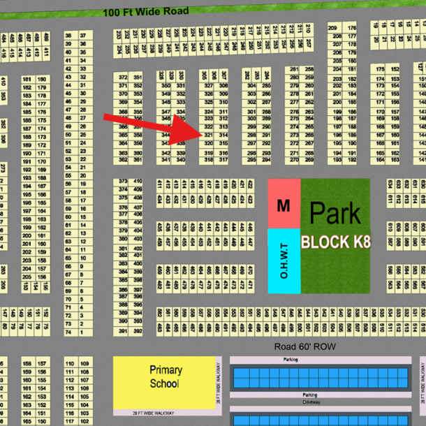 Reasonable Price 1 Kanal Plot For Sale In DHA Gujranwala-1