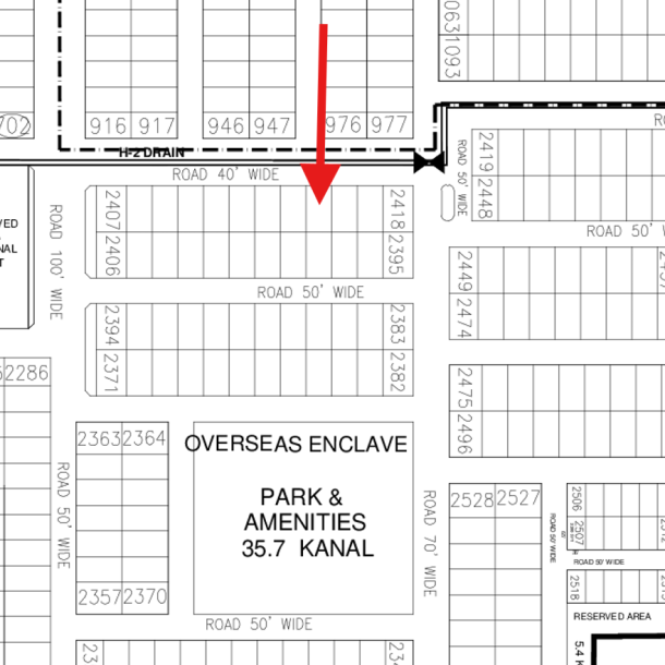 Reasonable 1 Kanal Residential Plot Available For Sale In DHA Lahore Phase 7-1
