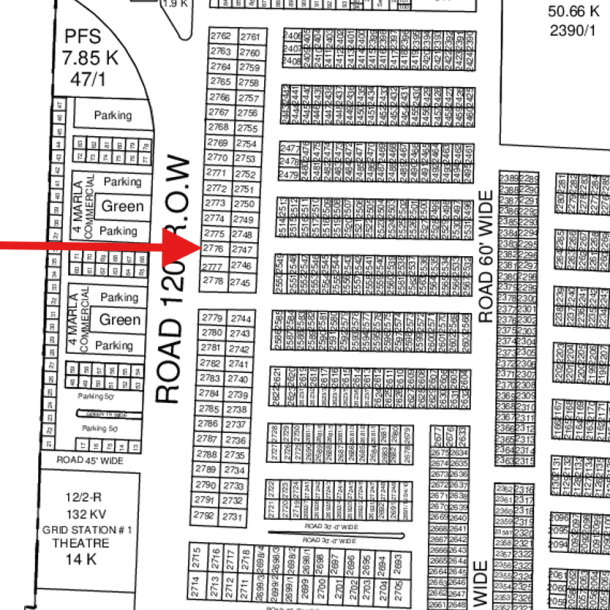 On 120 Feet Road Affordable 5 Marla Plot Is Available For Sale In DHA Lahore Phase 9 Prism-1