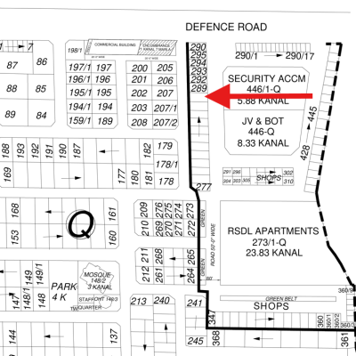 Top Location 8 Marla Commercial Plot Available For Sale In DHA Lahore Phase 2
