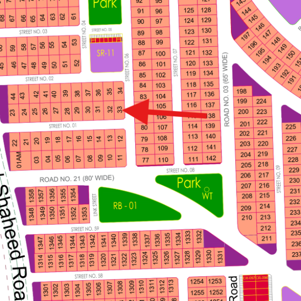 Corner R-33 Top Location 1 Kanal Lowest Cost Plot For Sale In DHA Multan-1