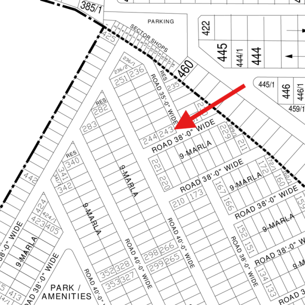 9 Marla Corner PAir Plots Available For Sale In DHA Lahore Phase 4 Block KK-1