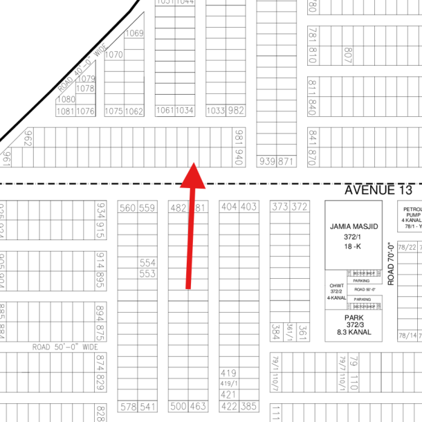 Z-944 Affordable 1 Kanal Plot Is Available For Sale In DHA Lahore Phase 7-1