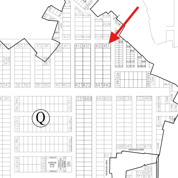 Corner Q-451 Low Price Plot For Sale In DHA Lahore Phase 7 Block Q-1