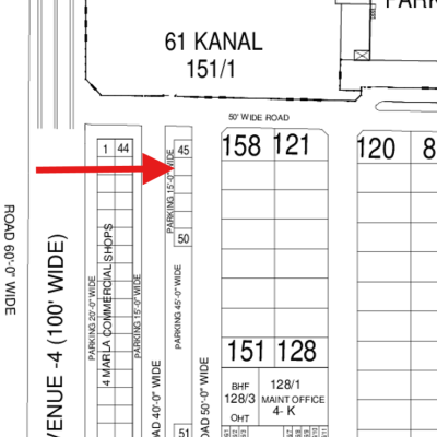 Top Location 4 Marla Commercial Plot Available For Sale In DHA Lahore Phase 6 Block A