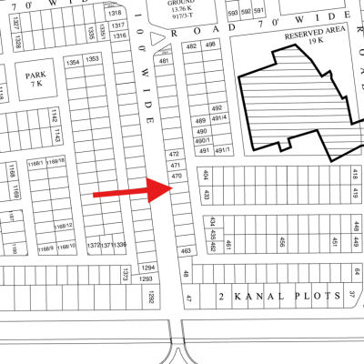 On 100 Feet Road 2 Side Open 1 Kanal Plot Available For Sale In DHA Lahore Phase 8