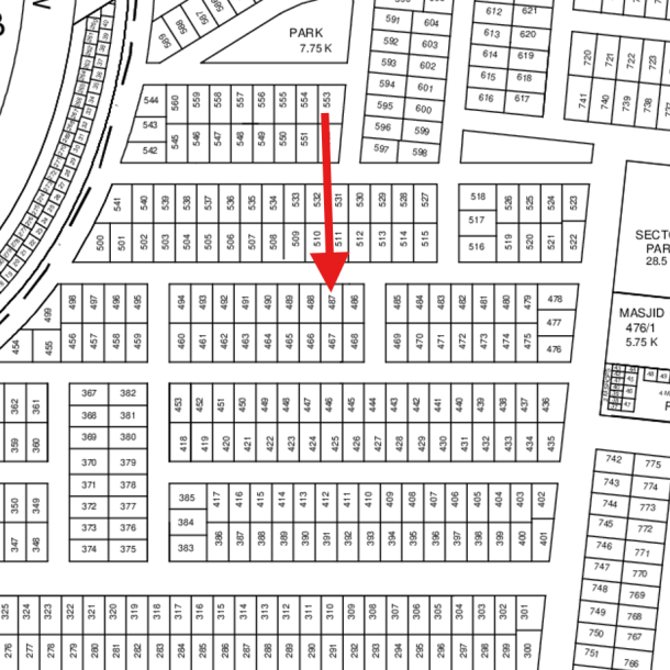 N- 487 Excellent Location 1 Kanal Plot Available For Sale In DHA Lahore Phase 9 Prism-1