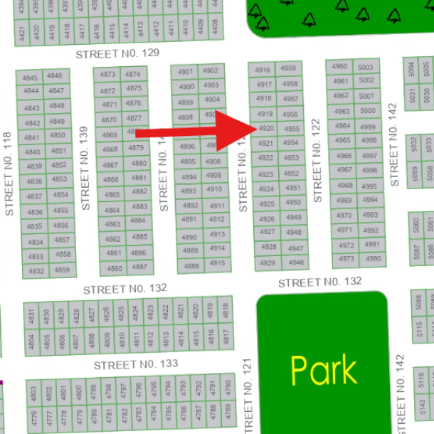 T-4920 Best Location 5 Marla Plot Available For Sale In DHA Multan Sector T-1