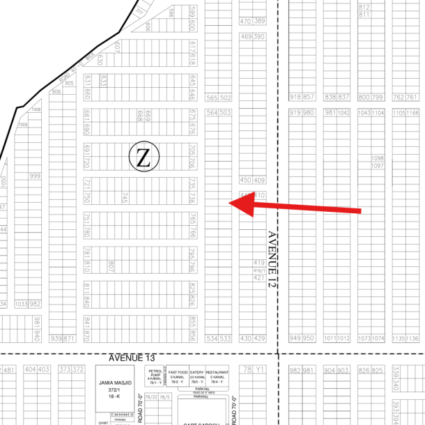 DHA Lahore Phase 7 Block Z 1 Kanal Plot Is Available For Sale-1