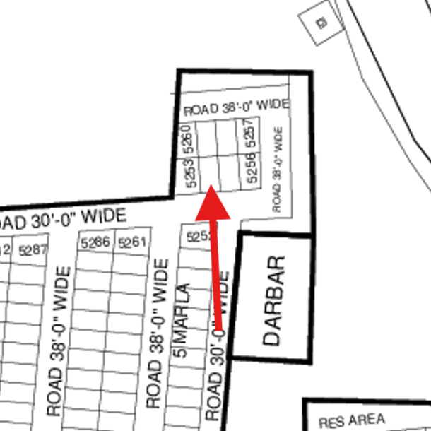 Best Price 5 Marla Plot Available For Sale In DHA Lahore Phase 7 Block Y-1