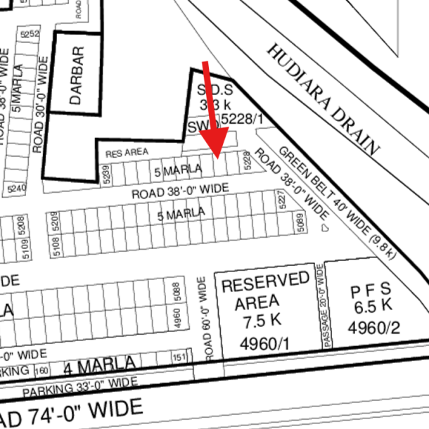 5 Marla Ideal Location Plot For sale In DHA Lahore Phase 7-1