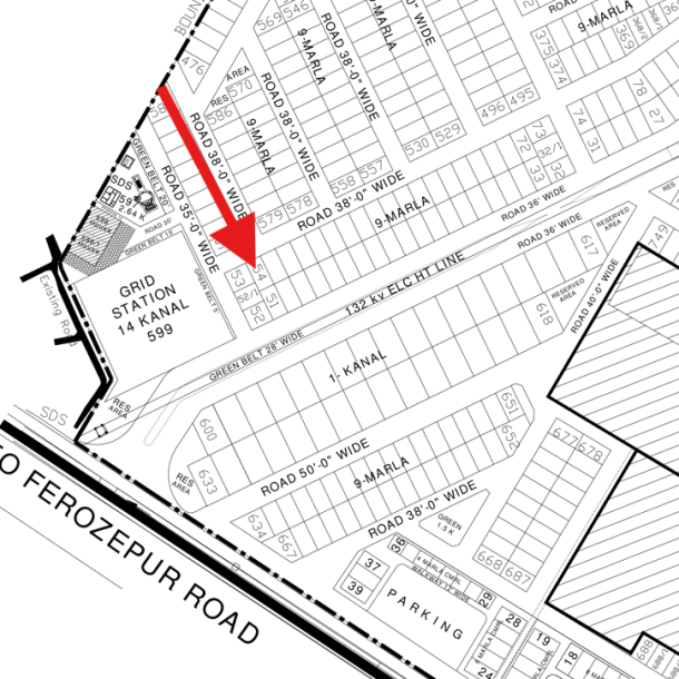 Next To Corner KK-54 Best Location 9 Marla Residential Plot Available For Sale In DHA Lahore Phase 4-1