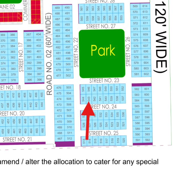 On 50 Feet Road Best Location 1 Kanal Plot Available For Sale In DHA Multan Sector E1-1