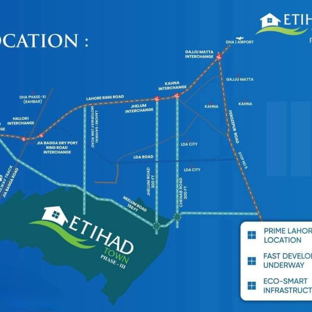 Best Price 40 Marla Plots Available For Sale On Installment Plan In Etihad Town Phase 3-3