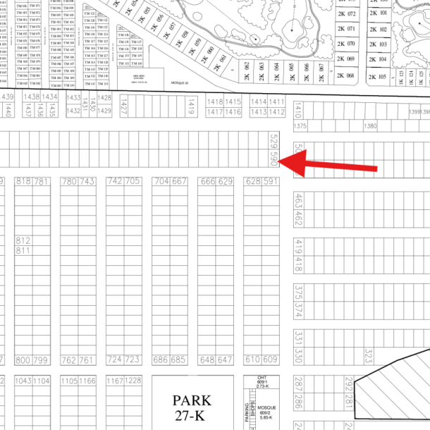 Corner 22 Marla Plot Available For Sale In DHA Lahore Phase 7 Block W-1