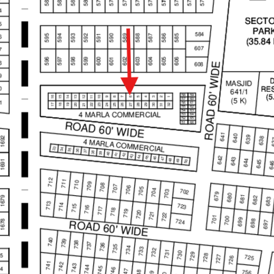 DHA Phase 9 Prism Reasonable Price 4 Marla Commercial Plot Available For Sale