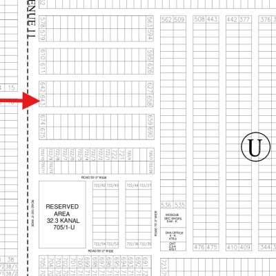 Corner 21.5 Marla Plot Available For Sale In DHA Lahore Phase 7 Block U