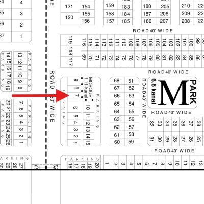 Top Location 8 Marla Commercial Plot Available For Sale In DHA Lahore Phase 8