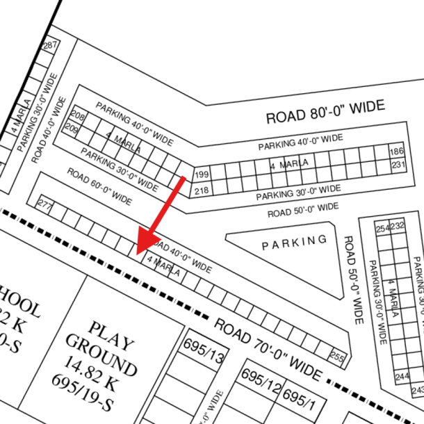 Reasonable Price 4 Marla Commercial Plot Available For Sale In DHA Lahore Phase 8 Block-1