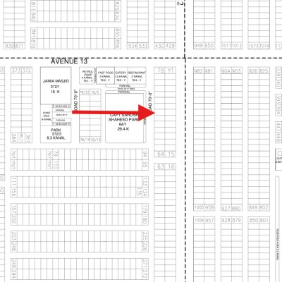On 70 Feet Road 1 Kanal Plot Available For Sale In DHA Lahore Phase 7